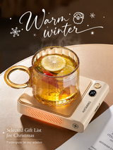 Electric Coffee Mug Warmer for Desk, Adjustable-Temperature Cup Warming Plate for Coffee, Tea & Other Hot Drinks