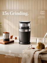 Electric Wet & Dry Grinder, Compact Coffee Bean & Spice Grinder for Herbs, Seeds, Garlic & Small-Batch Pastes