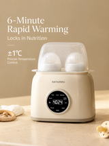 Electric Baby Bottle Warmer with Temperature Control, Countertop Breast Milk & Formula Warmer with Digital Display