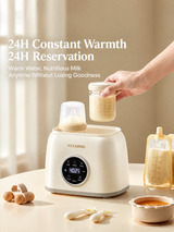 Electric Baby Bottle Warmer with Temperature Control, Countertop Breast Milk & Formula Warmer with Digital Display