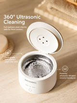 Ultrasonic Retainer Cleaner, Compact Dental Appliance Cleaning Machine for Compatible Clear Aligners, Retainers & Night Guards