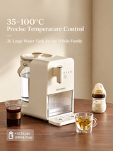 Electric Baby Water Warmer & Dispenser, Temperature-Control Countertop Kettle with Clear Water Reservoir