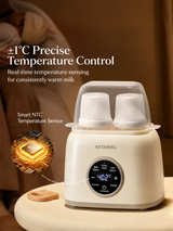 Electric Baby Bottle Warmer with Temperature Control, Countertop Breast Milk & Formula Warmer with Digital Display