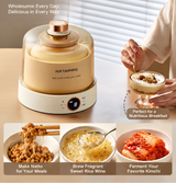 Compact Electric Yogurt Maker, Countertop Yogurt Machine for Homemade Plain Yogurt & Breakfast Bowls