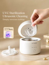 Ultrasonic Retainer Cleaner, Compact Dental Appliance Cleaning Machine for Compatible Clear Aligners, Retainers & Night Guards